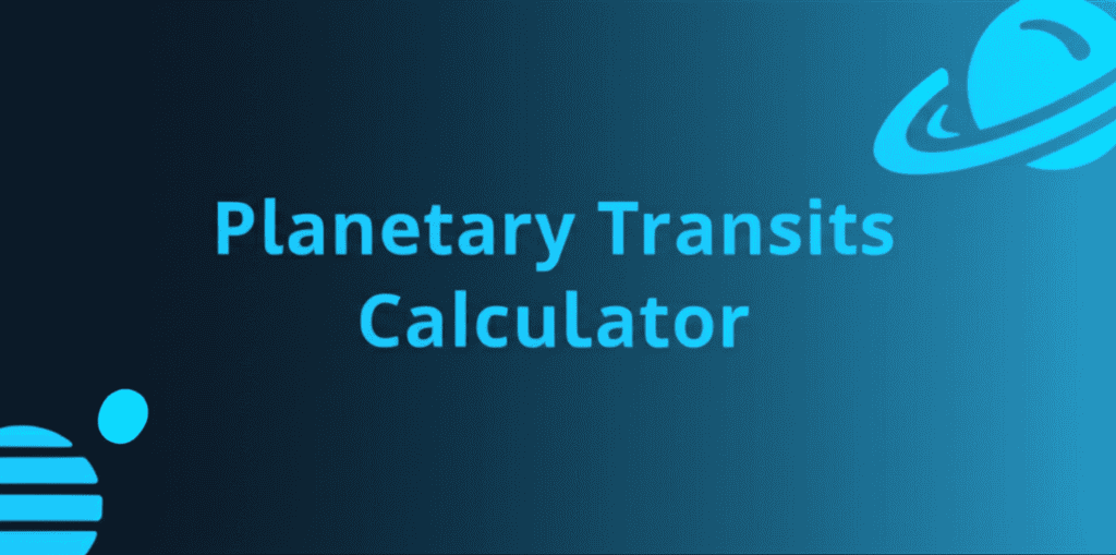 Planetary Transits Calculator Interface
